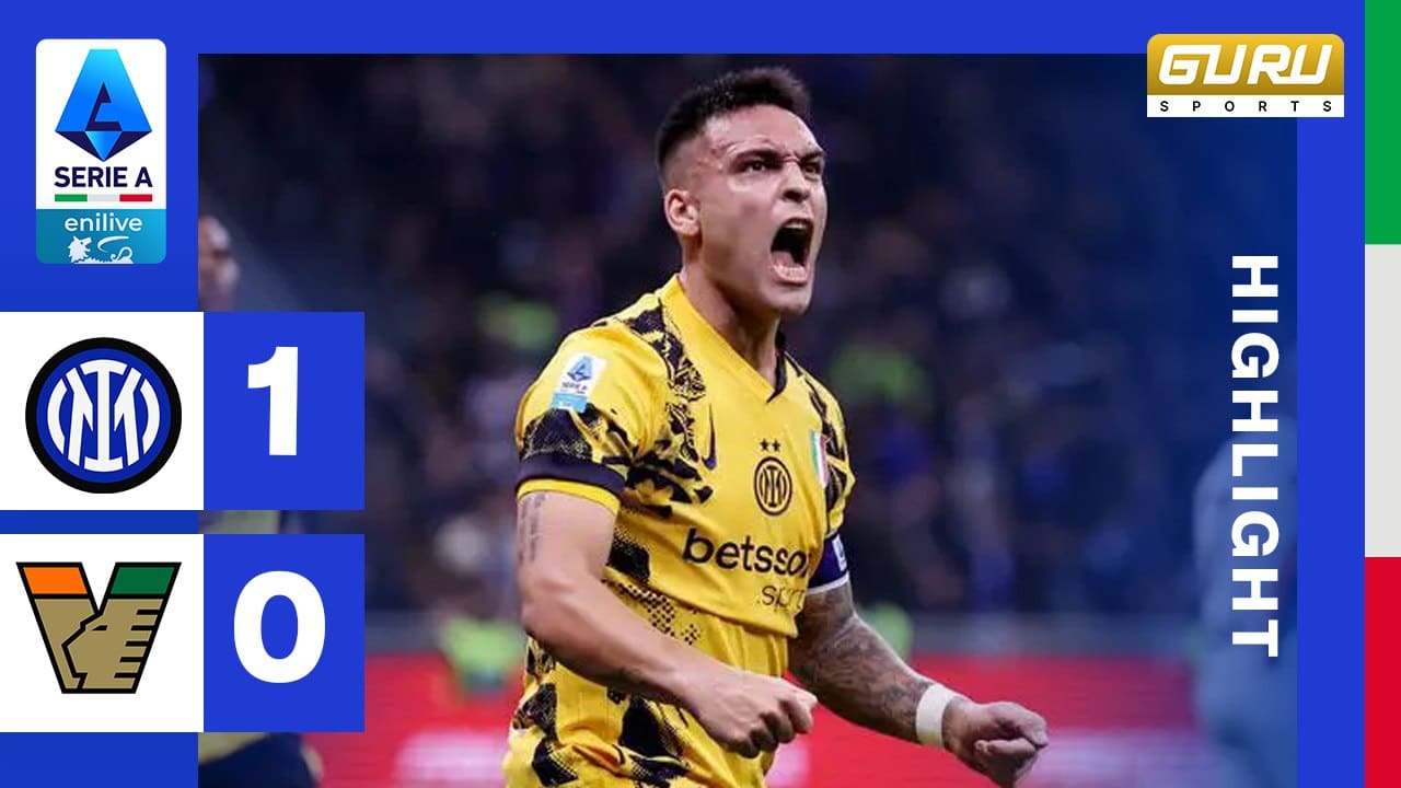 ผลบอล อินเตอร์ พบ เวเนเซีย 1-0 (4/11/2024) ไฮไลท์การแข่งขัน 