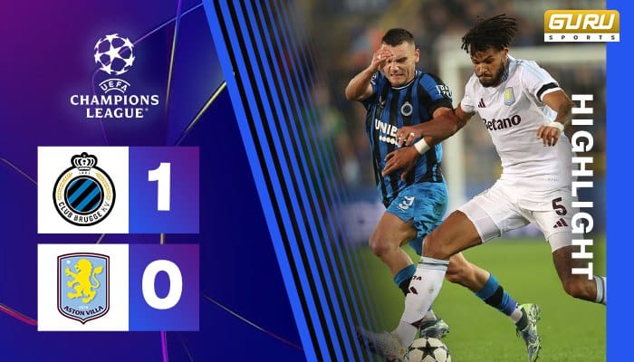 ผลบอล คลับ บรูซ พบ แอสตัน วิลล่า 1-0 (7/11/2024) ไฮไลท์การแข่งขัน