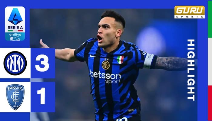 ผลบอล อินเตอร์ มิลาน พบ เอ็มโพลี 3-1