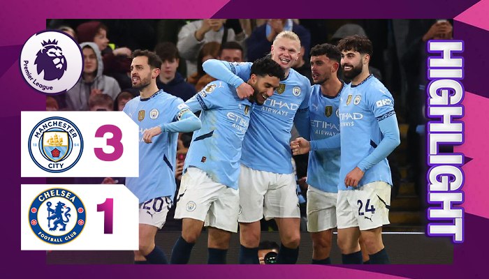 ผลบอล แมนเชสเตอร์ ซิตี้ พบ เชลซี 3-1 (26/01/2025) ไฮไลท์การแข่งขัน 