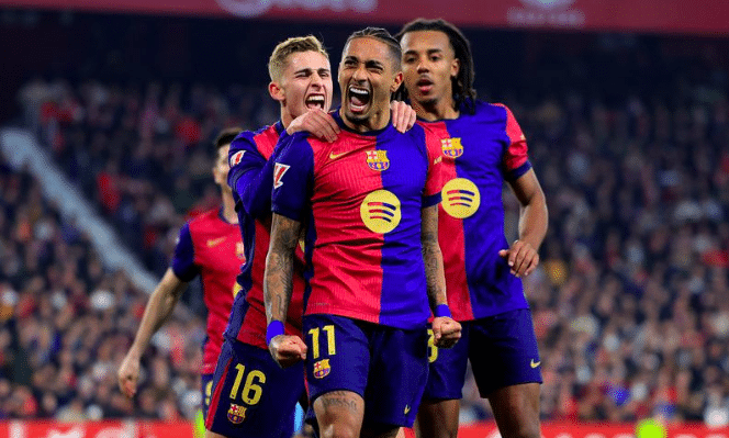 ผลบอล เซบีย่า พบ บาร์เซโลน่า 1-4