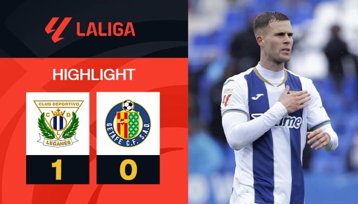 ผลบอล เลกาเนส พบ เคตาเฟ่ 1-0  (02/03/2025) ไฮไลท์การแข่งขัน