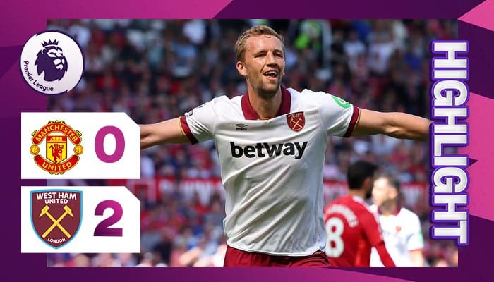 ผลบอล แมนยูไนเต็ด พบ เวสต์แฮม 0-2 (11/05/2025) ไฮไลท์การแข่งขัน 