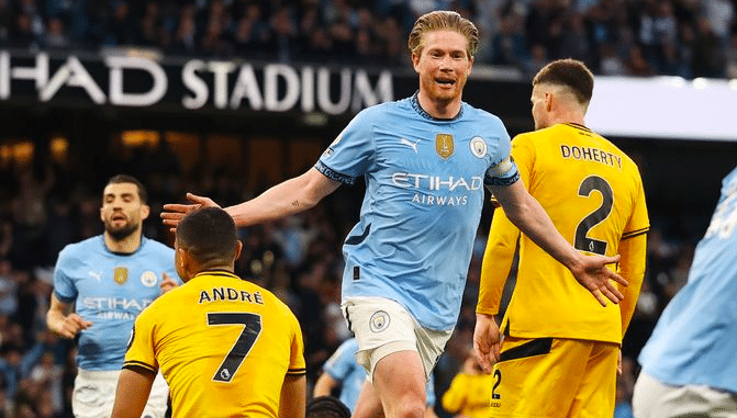 ผลบอล แมนซิตี้ พบ วูล์ฟส์ 1-0