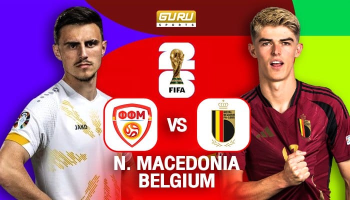 วิเคราะห์บอล ฟุตบอลโลก รอบคัดเลือก โซนยุโรป 2024/25 ก่อนเกม มาซิโดเนียเหนือ พบ เบลเยียม (07/06/2025) 