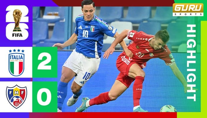 ผลบอล อิตาลี พบ มอลโดวา 2-0 (10/06/2025) ไฮไลท์การแข่งขัน