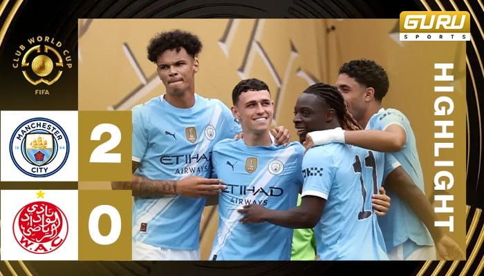 ผลบอล แมนซิตี้ vs วีแดด เอซี 2-0 (18/06/2025) ไฮไลท์การแข่งขัน ฟุตบอลชิงแชมป์สโมสรโลก 2025