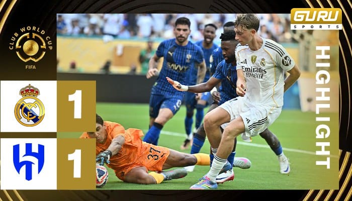 ผลบอล เรอัลมาดริด พบ อัลฮิลาล 1-1 (19/06/2025) ไฮไลท์การแข่งขัน ฟุตบอลชิงแชมป์สโมสรโลก 2025
