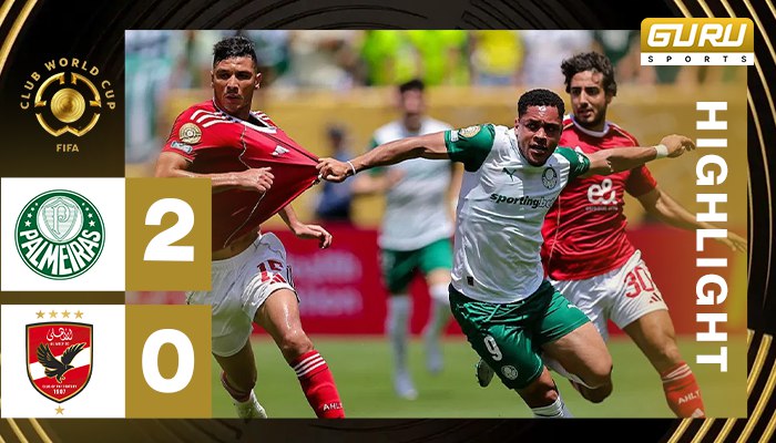 ผลบอล ปาลเมรัส พบ อัล อาห์ลี 2-0 (19/06/2025) ไฮไลท์การแข่งขัน ฟุตบอลชิงแชมป์สโมสรโลก 2025