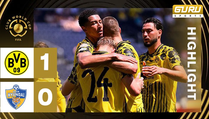 ผลบอล โบรุสเซีย ดอร์ทมุนด์ พบ อุลซาน เอชดี เอฟซี 1-0 (26/06/2025) ไฮไลท์การแข่งขัน ฟุตบอลชิงแชมป์สโมสรโลก 2025
