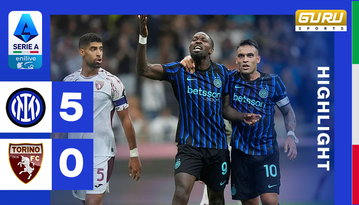ผลบอล อินเตอร์ มิลาน พบ โตริโน่ 5-0 (26/08/2025) ไฮไลท์การแข่งขัน ลาลีกา 2025/2026