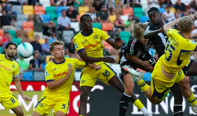 ผลบอล อูดิเนเซ่ พบ เฮลลาส เวโรน่า 1-1