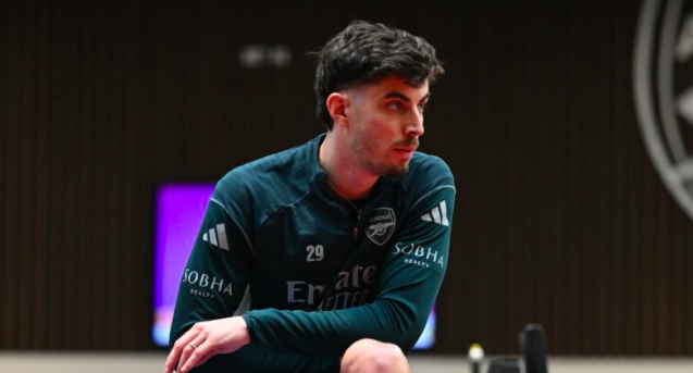  ไค ฮาแวร์ตซ์ ใกล้คัมแบ็กหลังหายเจ็บกลับมาซ้อมกับปืนใหญ่