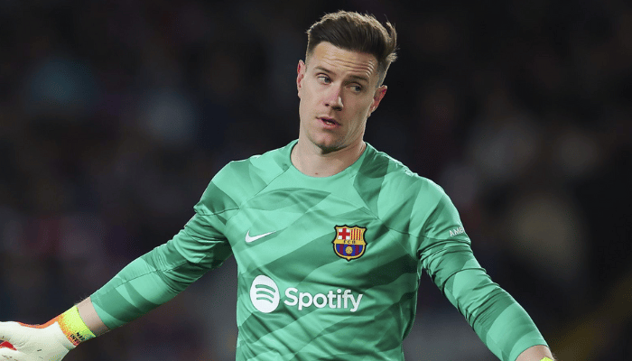 ชเตเก้น ผู้รักษาประตูจอมเก๋าวัย 33 ปีของสโมสร "เจ้าบุญทุ่ม" บาร์เซโลน่า